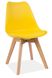 Удобный пластиковый стул KRIS SIGNAL жёлтый в современном стиле Польша