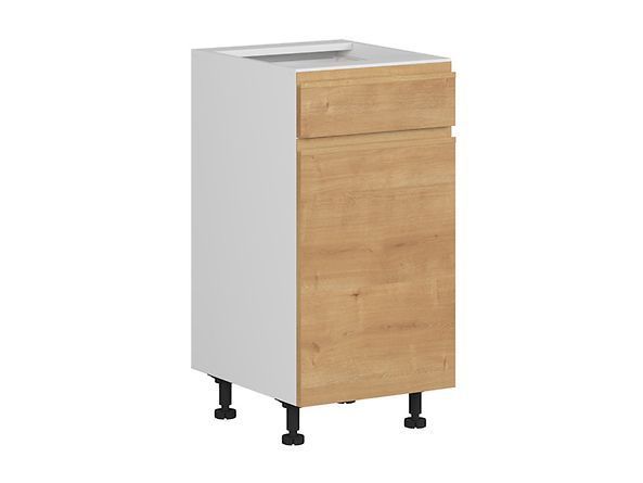 Нижня кухонна тумба BRW Sole K10-FH_D1S_40 / 82_L / SMB-BAL / DAA, дуб Арлінгтон / альпійський білий, фото - artos.in.ua
