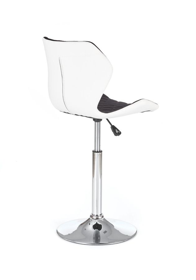 Кресло компьютерное Matrix 2 механизм Пиастра, хромированный металл/ткань черный, экокожа белый Halmar Польша