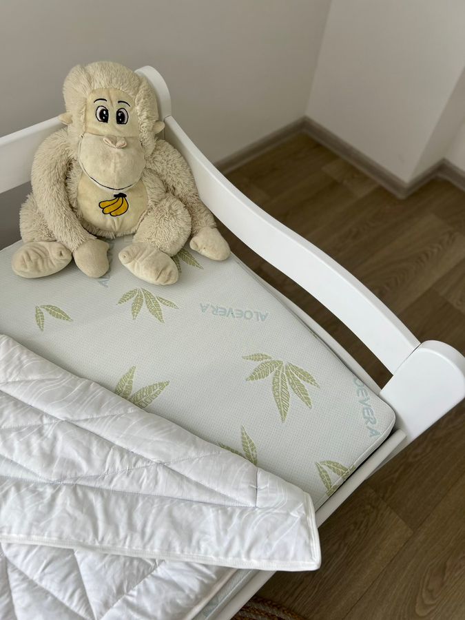 Односпальне ліжко в дитячу для підлітка ЗЛАТА LUNA - білий