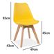 Зручний пластиковий стілець KRIS SIGNAL жовтий у сучасному стилі Польща