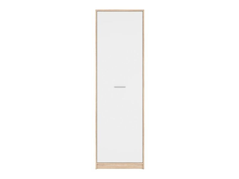 Стеллаж BRW Nepo Plus 60 с дверью &mdash; Дуб сонома / Белый фото - artos.in.ua