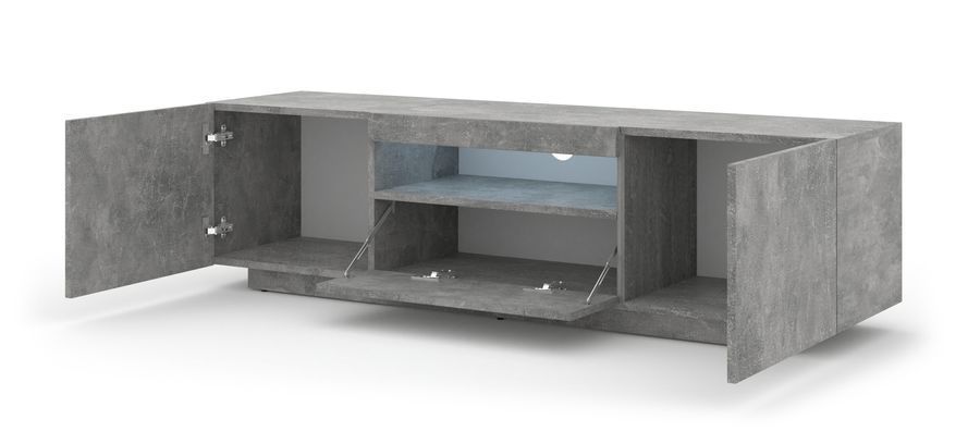 Тумба для под телевизор AURA 150 бетон BIM FURNITURE фото - artos.in.ua