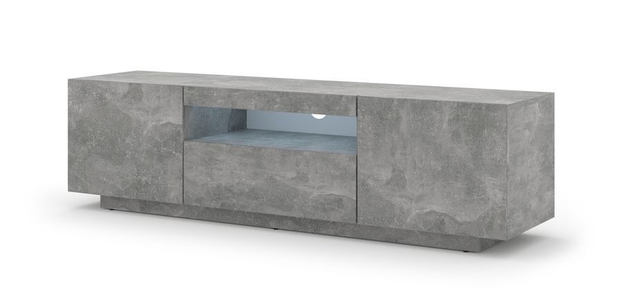 Тумба для под телевизор AURA 150 бетон BIM FURNITURE фото - artos.in.ua