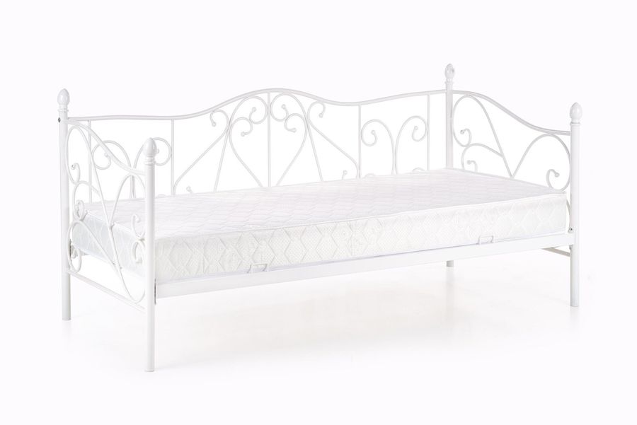 Ліжко HALMAR SUMATRA односпальне біле без ящика для білизни Польща