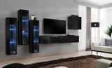 Комплект мебели в гостиную ASM Switch XIII 26 ZZ SW 13 Черный из Польши фото - artos.in.ua