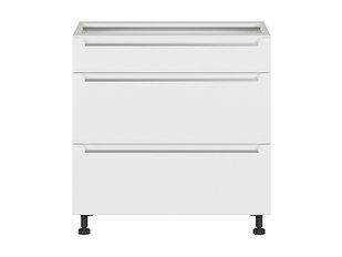 Нижня кухонна тумба BRW Iris K10-FB_D3S_80 / 82_2SMB / SMB-BAL / BISM, білий супер мат / альпійський білий, фото - artos.in.ua