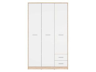 Шкаф BRW Nepo Plus S435-SZF3D2S-DSO/BI, дуб Сонома/белый, из Польши фото - artos.in.ua