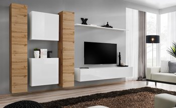 Комплект мебели в гостиную ASM Switch VI WTW SW 6 Дуб Вотан/Дуб Вотан/Белый матовыйS из Польши