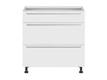 Нижня кухонна тумба BRW Iris K10-FB_D3S_80/82_2SMB/SMB-BAL/BISM, білий супер мат, альпійський білий фото - artos.in.ua