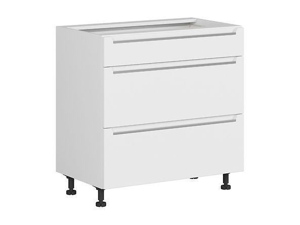 Нижня кухонна тумба BRW Iris K10-FB_D3S_80 / 82_2SMB / SMB-BAL / BISM, білий супер мат / альпійський білий, фото - artos.in.ua