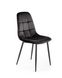Металевий стілець K417 оксамитова тканина чорний Halmar Польща