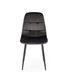 Металевий стілець K417 оксамитова тканина чорний Halmar Польща