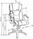 Крісло для кабінету Foster механізм Мультиблок, хромований метал / шкіра темно-коричневий Halmar Польща