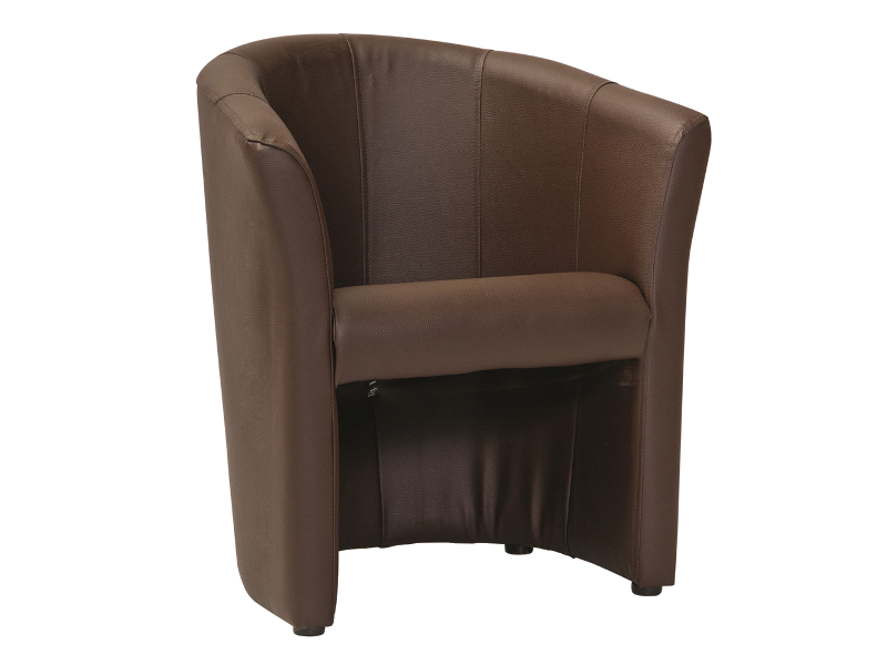 Зручне крісло для відпочинку TM-1 SIGNAL темно-коричнева тканина Польща