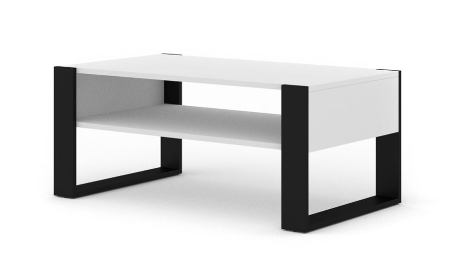 Журнальный стол скандинавском стиле NUKA F белый BIM FURNITURE