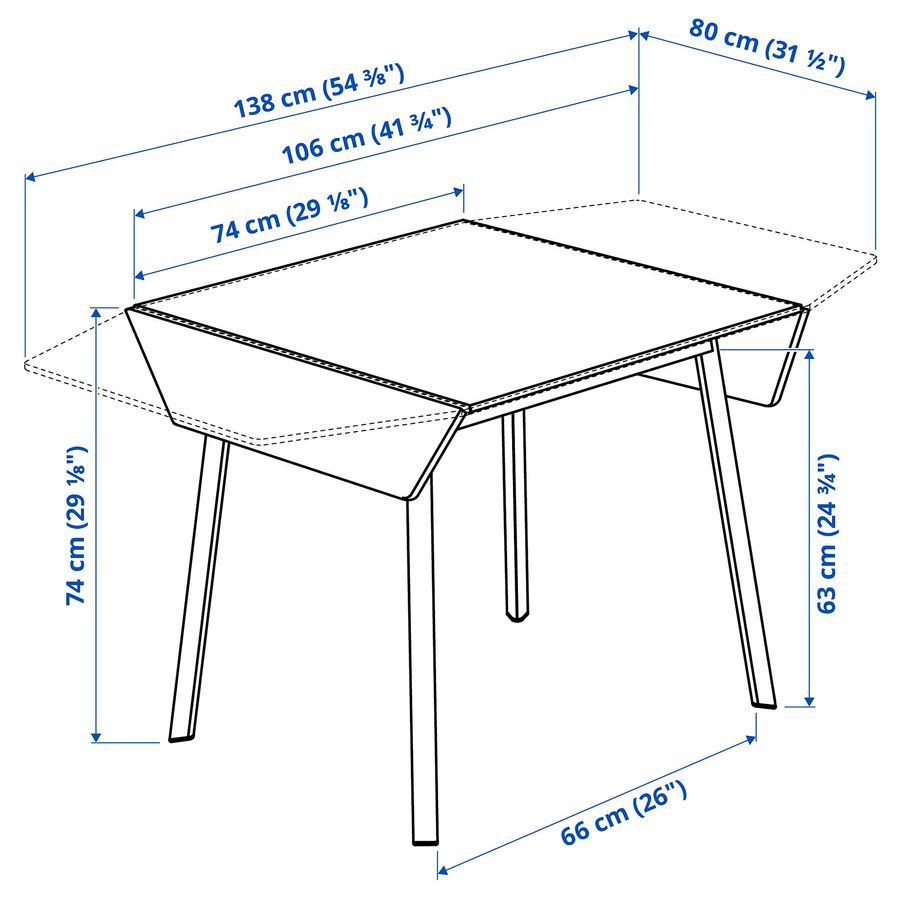 ИКЕА Стол с откидной крышкой IKEA PS 2012 ИКЕА ПС 2012, 202.068.06 фото - artos.in.ua