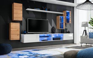 Комплект меблів у вітальню ASM Switch XXV WTW SW 25 Дуб Вотан / Дуб Вотан / Білий матовий фото - artos.in.ua