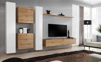 Комплект мебели в гостиную ASM Switch VI WWT SW 6 Белый/Дуб Вотан из Польши