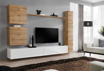 Комплект мебели в гостиную ASM Switch VIII WTW SW 8 Дуб Вотан/Дуб Вотан/Белый матовый из Польши