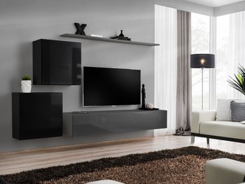Комплект мебели в гостиную ASM Switch V 27 ZG SW 5 Черный/Графит из Польши