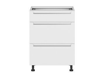 Нижня кухонна тумба BRW Iris K10-FB_D3S_60/82_2STB/STB-BAL/BISM, білий супер мат, альпійський білий фото - artos.in.ua