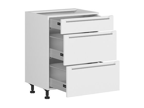 Нижняя кухонная тумба BRW Iris K10-FB_D3S_60/82_2STB/STB-BAL/BISM, белый супер мат/альпийский белый, из Польши фото - artos.in.ua