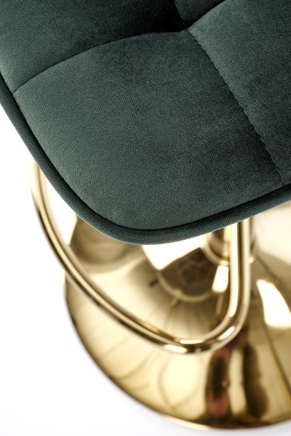 Барное кресло H120 зеленая хромированная сталь Halmar Польша