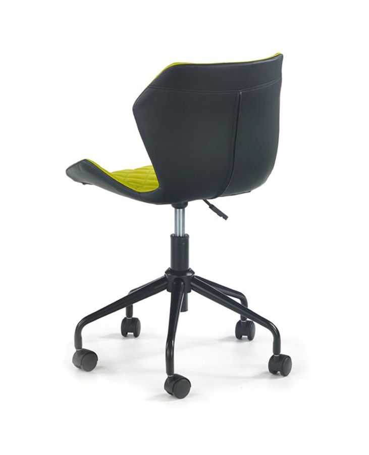 Крісло комп'ютерне Matrix механізм піастри, метал чорний / тканину зелений, екошкіра чорний Halmar Польща
