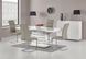 Стол обеденный раскладной в гостиную, кухню Onyx 160(200)x90 МДФ, сталь белый Halmar Польша