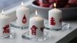 Рождественские свечи и подсвечники