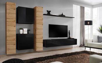 Комплект мебели в гостиную ASM Switch VI WTS SW 6 Дуб Вотан/Черный из Польши