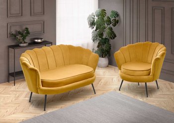 Кресло для отдыха AMORINITO 2 XL горчичный/черный Halmar Польша