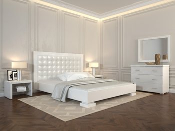 Двуспальная кровать Подиум ARBOR DREV Белый
