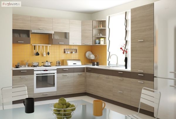 Шафа навісна вітрина Аліна 80ВВ СОКМЕ, 80 см, дуб сонома/лате фото - artos.in.ua
