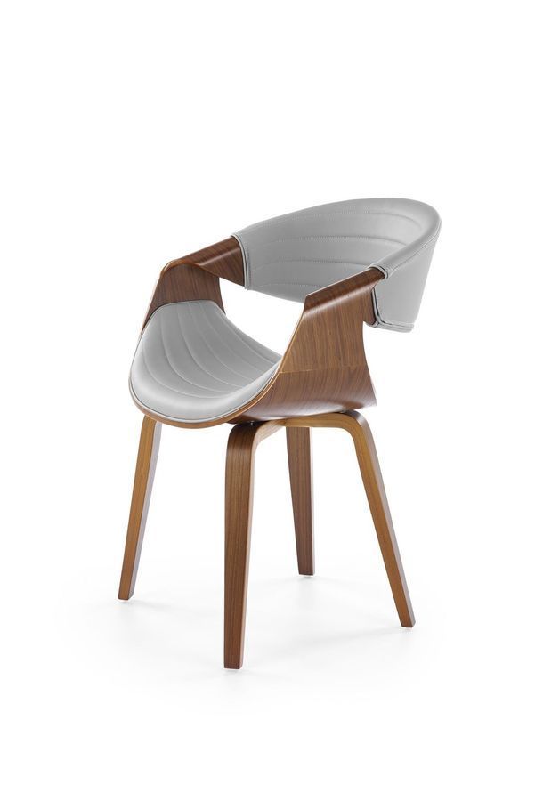Стул K544 серый / орех фото - artos.in.ua