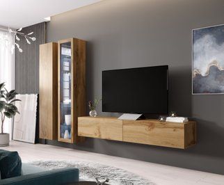 Стінка в зал, у вітальню з пеналом Cama Vigo 3 80x260x42 фото - artos.in.ua