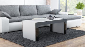 Журнальный столик CAMA Tess 120 &mdash; Бело-черный фото - artos.in.ua