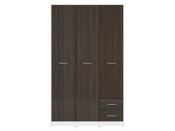 Шафа BRW Nepo Plus S435-SZF3D2S-BI / WE, білий / венге, фото - artos.in.ua