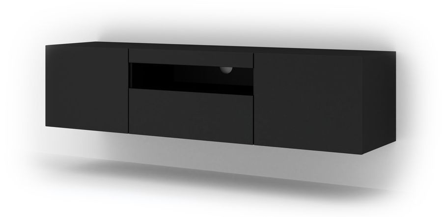 Тумба для под телевизор AURA 150 черный мат BIM FURNITURE фото - artos.in.ua