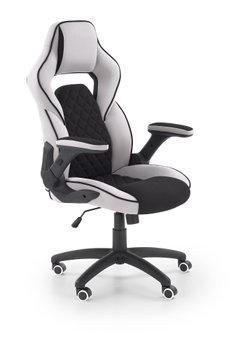 Крісло офісне Sonic механізм Tilt, метал чорний / мембранна тканина чорний з сірим Halmar Польща