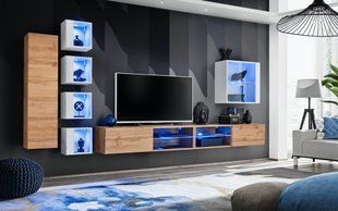 Комплект мебели в гостиную ASM Switch XXVI WTW SW 26 Дуб Вотан/Дуб Вотан/Белый матовый из Польши фото - artos.in.ua