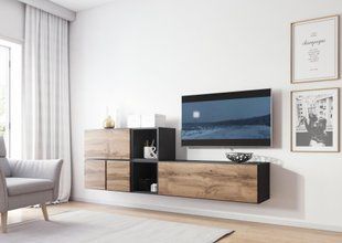 Стінка у вітальню, в зал Cama Roco 9 в стилі хай-тек 75x225x39 фото - artos.in.ua