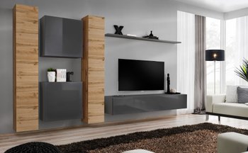 Комплект мебели в гостиную ASM Switch VI WTG SW 6 Дуб Вотан/Графит из Польши