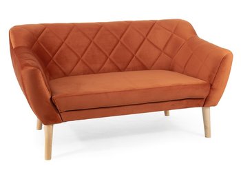 2-місний диван з оксамитовою оббивкою KARO 2 Signal - бук/кориця Bluvel 4215 Польща