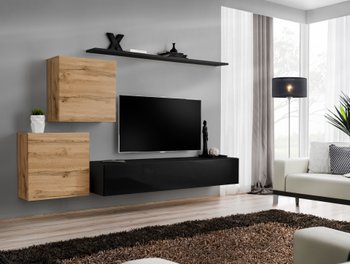 Комплект мебели в гостиную ASM Switch V WTS SW 5 Дуб Вотан/Черный из Польши
