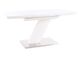 Розкладний стіл на одній нозі Toronto Signal білий 120(160)x80 Польща