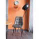 Красивый стул на кухню Chic SIGNAL серый велюр на черных ножках Польша