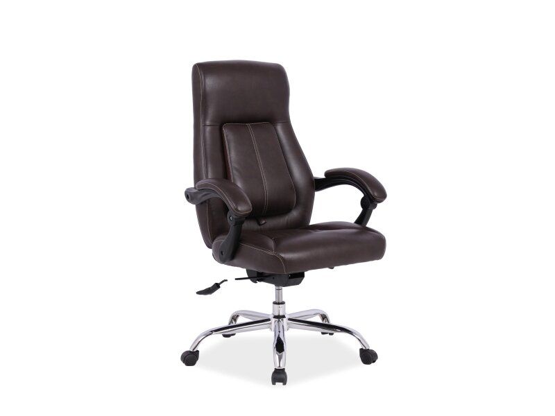 Кресло на колесиках в офис Boss SIGNAL коричневый цвет Польша