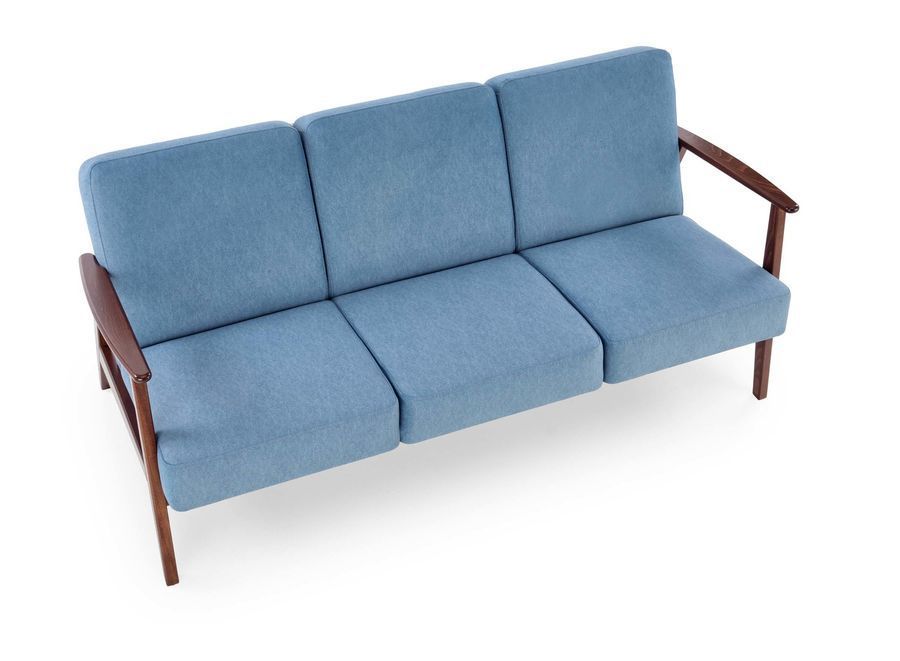 Диван milano 3s синє оббивка castel 74 фото - artos.in.ua
